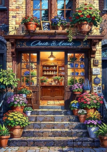 Puzzle 70 Teile für Erwachsene Hausblume Impossible Game Pädagogisches Spiel Herausforderndes Rätsel 70 Teile Puzzles 20 x 15 cm von Jiian