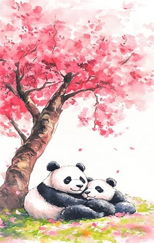Puzzle 70 Teile für Erwachsene Rosa Blumenpanda Impossible Game Pädagogisches Spiel Herausforderndes Rätsel 70 Teile Puzzles 20 x 15 cm von Jiian