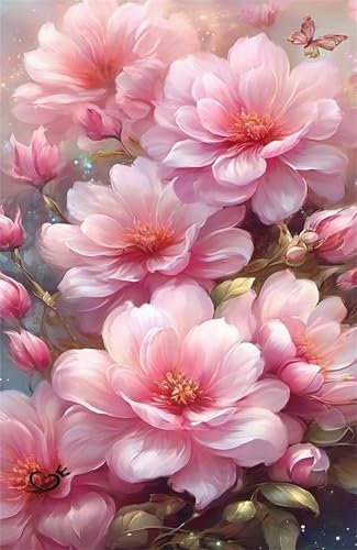 Puzzle 70 Teile für Erwachsene Rosa Blumenschmetterling Impossible Game Pädagogisches Spiel Herausforderndes Rätsel 70 Teile Puzzles 20 x 15 cm von Jiian