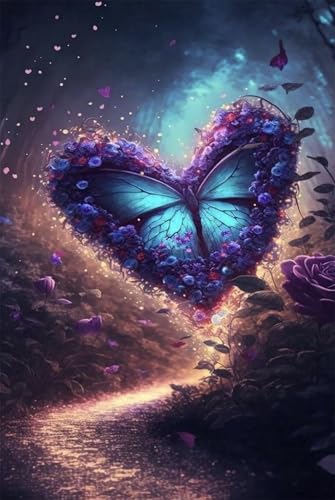 Puzzle 70 Teile für Erwachsene Schmetterlingsblume Impossible Game Pädagogisches Spiel Herausforderndes Rätsel 70 Teile Puzzles 20 x 15 cm von Jiian