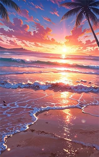 Puzzle 70 Teile für Erwachsene Sonnenaufgangsstrand Impossible Game Pädagogisches Spiel Herausforderndes Rätsel 70 Teile Puzzles 20 x 15 cm von Jiian