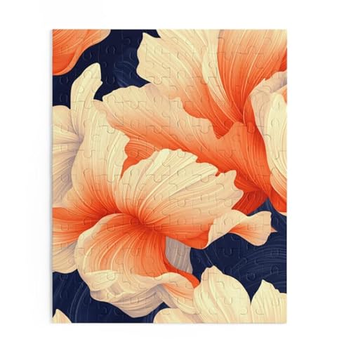 Puzzle 700 Teile, Abstrakte Blumen Puzzle für Erwachsene 52 x 38 cm Herausforderndes Rätsel Puzzlespiele für Die Ganze Familie Geschenke für Frauen Männer Puzzles 700 von Jiian