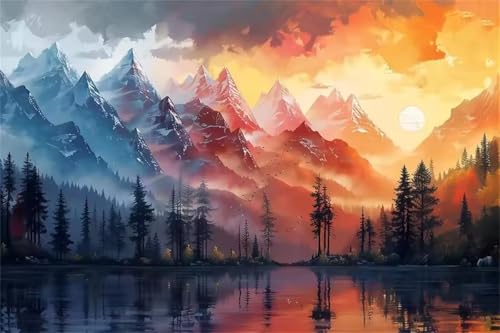 Puzzle 700 Teile, Berg Dschungel See Puzzle für Erwachsene 52 x 38 cm Herausforderndes Rätsel Puzzlespiele für Die Ganze Familie Geschenke für Frauen Männer Puzzles 700 Puzzle 700 Teile, Berg Dschungel See Puzzle für Erwachsene 52 x 38 cm Herausforderndes Rätsel Puzzlespiele für Die Ganze Familie Geschenke für Frauen Männer Puzzles 700 von Jiian