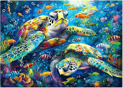 Puzzle 700 Teile, Meeresschildkröte Puzzle für Erwachsene 52 x 38 cm Herausforderndes Rätsel Puzzlespiele für Die Ganze Familie Geschenke für Frauen Männer Puzzles 700 Puzzle 700 Teile, Meeresschildkröte Puzzle für Erwachsene 52 x 38 cm Herausforderndes Rätsel Puzzlespiele für Die Ganze Familie Geschenke für Frauen Männer Puzzles 700 von Jiian