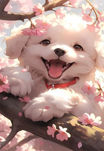 Puzzle 700 Teile, Rosa Blumenhund Puzzle für Erwachsene 52 x 38 cm Herausforderndes Rätsel Puzzlespiele für Die Ganze Familie Geschenke für Frauen Männer Puzzles 700 Puzzle 700 Teile, Rosa Blumenhund Puzzle für Erwachsene 52 x 38 cm Herausforderndes Rätsel Puzzlespiele für Die Ganze Familie Geschenke für Frauen Männer Puzzles 700 von Jiian