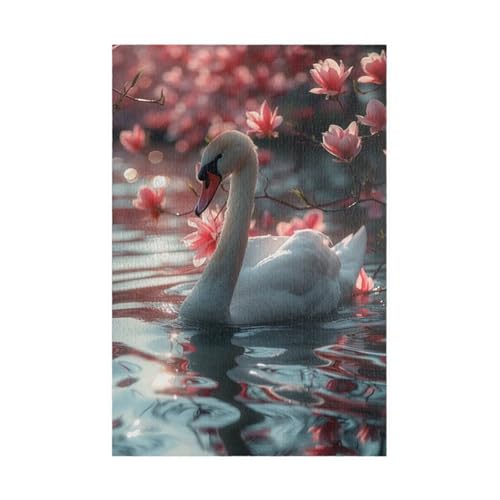 Puzzle 700 Teile, Rosa Blumenschwan Puzzle für Erwachsene 52 x 38 cm Herausforderndes Rätsel Puzzlespiele für Die Ganze Familie Geschenke für Frauen Männer Puzzles 700 Puzzle 700 Teile, Rosa Blumenschwan Puzzle für Erwachsene 52 x 38 cm Herausforderndes Rätsel Puzzlespiele für Die Ganze Familie Geschenke für Frauen Männer Puzzles 700 von Jiian