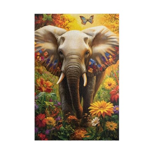 Puzzle 700 Teile, Schmetterling Elefant Blume Puzzle für Erwachsene 52 x 38 cm Herausforderndes Rätsel Puzzlespiele für Die Ganze Familie Geschenke für Frauen Männer Puzzles 700 Puzzle 700 Teile, Schmetterling Elefant Blume Puzzle für Erwachsene 52 x 38 cm Herausforderndes Rätsel Puzzlespiele für Die Ganze Familie Geschenke für Frauen Männer Puzzles 700 von Jiian