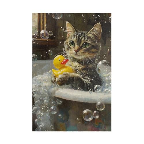 Puzzle 700 Teile, Tier Katze Ente Puzzle für Erwachsene 52 x 38 cm Herausforderndes Rätsel Puzzlespiele für Die Ganze Familie Geschenke für Frauen Männer Puzzles 700 Puzzle 700 Teile, Tier Katze Ente Puzzle für Erwachsene 52 x 38 cm Herausforderndes Rätsel Puzzlespiele für Die Ganze Familie Geschenke für Frauen Männer Puzzles 700 von Jiian
