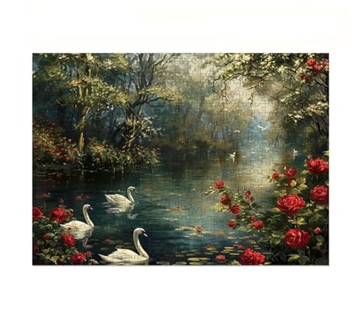 Puzzles für Erwachsene 1000 Teile Blumen See Schwäne 75 x 50 cm Puzzle Erwachsene Klassische Puzzles Pädagogisches Spiel Impossible Herausforderung 1000 Teile Puzzle Puzzles für Erwachsene 1000 Teile Blumen See Schwäne 75 x 50 cm Puzzle Erwachsene Klassische Puzzles Pädagogisches Spiel Impossible Herausforderung 1000 Teile Puzzle von Jiian