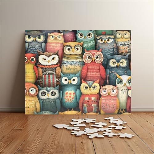 Puzzles für Erwachsene 1000 Teile Eulen 75 x 50 cm Puzzle Erwachsene Klassische Puzzles Pädagogisches Spiel Impossible Herausforderung 1000 Teile Puzzle Puzzles für Erwachsene 1000 Teile Eulen 75 x 50 cm Puzzle Erwachsene Klassische Puzzles Pädagogisches Spiel Impossible Herausforderung 1000 Teile Puzzle von Jiian