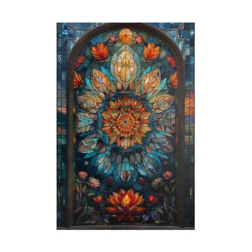 Puzzles für Erwachsene 1000 Teile Farbige Glasblume 75 x 50 cm Puzzle Erwachsene Klassische Puzzles Pädagogisches Spiel Impossible Herausforderung 1000 Teile Puzzle Puzzles für Erwachsene 1000 Teile Farbige Glasblume 75 x 50 cm Puzzle Erwachsene Klassische Puzzles Pädagogisches Spiel Impossible Herausforderung 1000 Teile Puzzle von Jiian