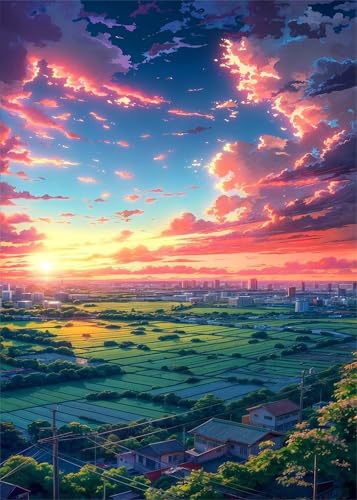 Puzzles für Erwachsene 1000 Teile Sonnenaufgang Landschaft 75 x 50 cm Puzzle Erwachsene Klassische Puzzles Pädagogisches Spiel Impossible Herausforderung 1000 Teile Puzzle von Jiian