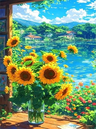 Puzzles für Erwachsene 120 Teile Anime Sonnenblume 25 x 20 cm Puzzle Erwachsene Klassische Puzzles Pädagogisches Spiel Impossible Herausforderung 120 Teile Puzzle von Jiian