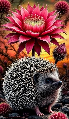 Puzzles für Erwachsene 120 Teile Blume Igel Tier 25 x 20 cm Puzzle Erwachsene Klassische Puzzles Pädagogisches Spiel Impossible Herausforderung 120 Teile Puzzle von Jiian