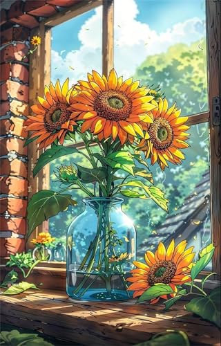 Puzzles für Erwachsene 120 Teile Cartoon Sonnenblumen 25 x 20 cm Puzzle Erwachsene Klassische Puzzles Pädagogisches Spiel Impossible Herausforderung 120 Teile Puzzle von Jiian