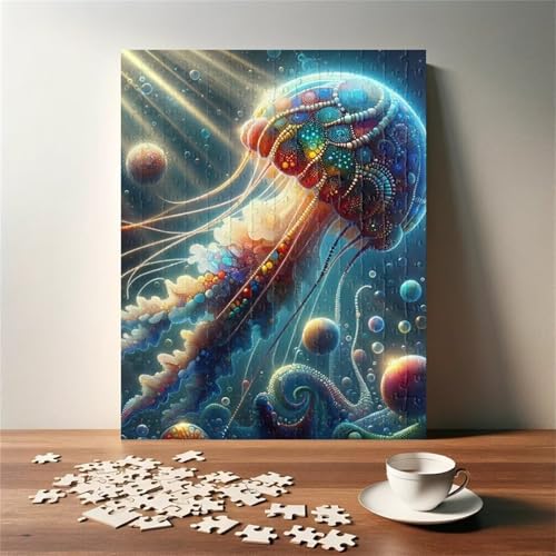 Puzzles für Erwachsene 120 Teile Qualle 25 x 20 cm Puzzle Erwachsene Klassische Puzzles Pädagogisches Spiel Impossible Herausforderung 120 Teile Puzzle von Jiian