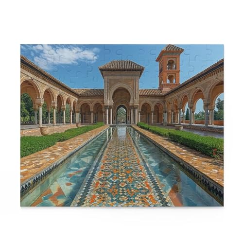 Puzzles für Erwachsene 120 Teile Retro Architektur 25 x 20 cm Puzzle Erwachsene Klassische Puzzles Pädagogisches Spiel Impossible Herausforderung 120 Teile Puzzle von Jiian