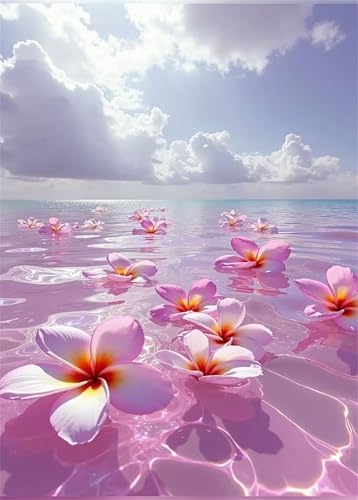 Puzzles für Erwachsene 120 Teile Rosa Blumenozean 25 x 20 cm Puzzle Erwachsene Klassische Puzzles Pädagogisches Spiel Impossible Herausforderung 120 Teile Puzzle von Jiian