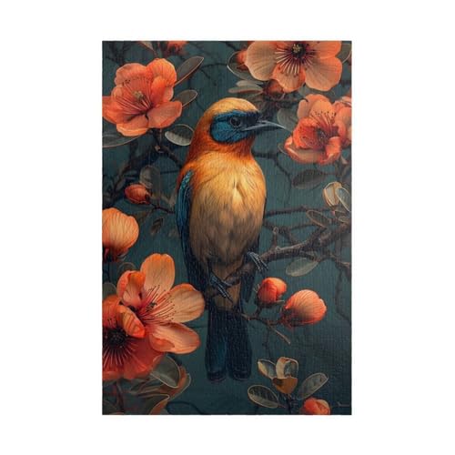 Puzzles für Erwachsene 120 Teile Vögel Blühen 25 x 20 cm Puzzle Erwachsene Klassische Puzzles Pädagogisches Spiel Impossible Herausforderung 120 Teile Puzzle von Jiian