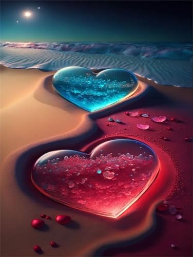 Puzzles für Erwachsene 1314 Teile Strandherz 75 x 50 cm Puzzle Erwachsene Klassische Puzzles Pädagogisches Spiel Impossible Herausforderung 1314 Teile Puzzle von Jiian