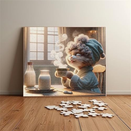 Puzzles für Erwachsene 1314 Teile Süße Tierkatze 75 x 50 cm Puzzle Erwachsene Klassische Puzzles Pädagogisches Spiel Impossible Herausforderung 1314 Teile Puzzle von Jiian