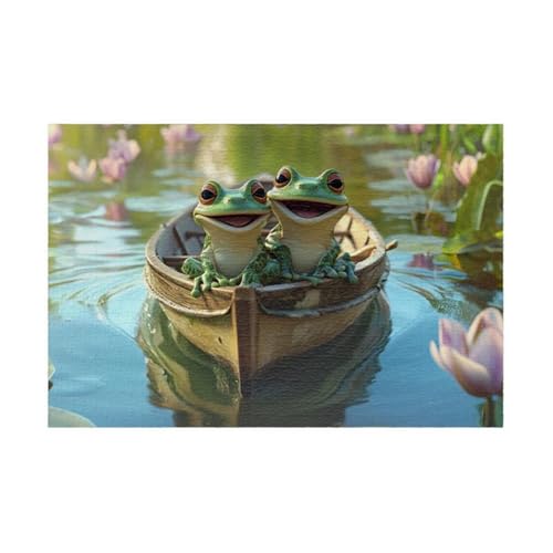 Puzzles für Erwachsene 1314 Teile Tier Frosch Blume 75 x 50 cm Puzzle Erwachsene Klassische Puzzles Pädagogisches Spiel Impossible Herausforderung 1314 Teile Puzzle von Jiian
