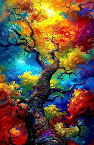 Puzzles für Erwachsene 200 Teile Aquarellbäume 35 x 25 cm Puzzle Erwachsene Klassische Puzzles Pädagogisches Spiel Impossible Herausforderung 200 Teile Puzzle von Jiian