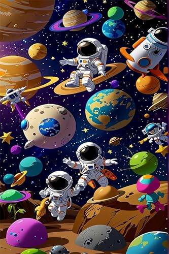 Puzzles für Erwachsene 200 Teile Astronautenuniversum 35 x 25 cm Puzzle Erwachsene Klassische Puzzles Pädagogisches Spiel Impossible Herausforderung 200 Teile Puzzle von Jiian