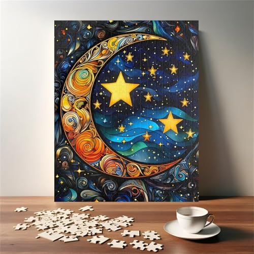 Puzzles für Erwachsene 200 Teile Mond Sterne 35 x 25 cm Puzzle Erwachsene Klassische Puzzles Pädagogisches Spiel Impossible Herausforderung 200 Teile Puzzle Puzzles für Erwachsene 200 Teile Mond Sterne 35 x 25 cm Puzzle Erwachsene Klassische Puzzles Pädagogisches Spiel Impossible Herausforderung 200 Teile Puzzle von Jiian
