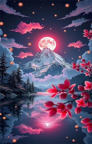 Puzzles für Erwachsene 2000 Teile Mondsee Blumen 100 x 70 cm Puzzle Erwachsene Klassische Puzzles Pädagogisches Spiel Impossible Herausforderung 2000 Teile Puzzle von Jiian