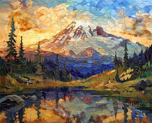 Puzzles für Erwachsene 300 Teile Schneebedeckte Berge Dschungel 40 x 28 cm Puzzle Erwachsene Klassische Puzzles Pädagogisches Spiel Impossible Herausforderung 300 Teile Puzzle von Jiian