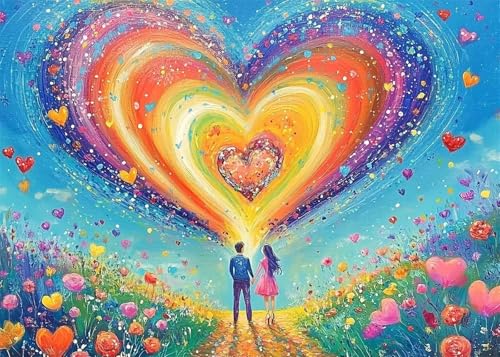 Puzzles für Erwachsene 70 Teile Aquarellpaar 20 x 15 cm Puzzle Erwachsene Klassische Puzzles Pädagogisches Spiel Impossible Herausforderung 70 Teile Puzzle von Jiian