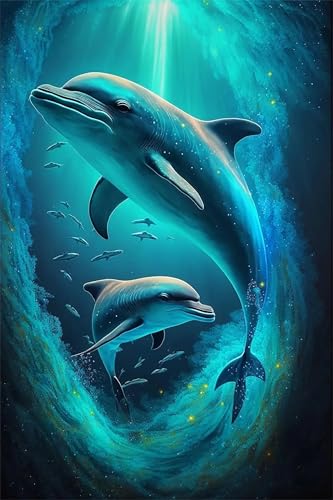 Puzzles für Erwachsene 70 Teile Delphin 20 x 15 cm Puzzle Erwachsene Klassische Puzzles Pädagogisches Spiel Impossible Herausforderung 70 Teile Puzzle von Jiian