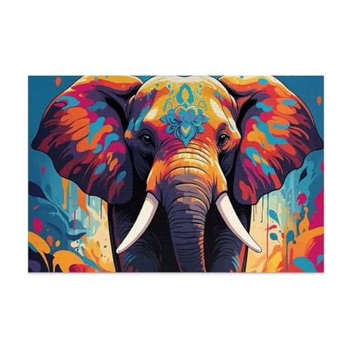 Puzzles für Erwachsene 70 Teile Elefantentiere 20 x 15 cm Puzzle Erwachsene Klassische Puzzles Pädagogisches Spiel Impossible Herausforderung 70 Teile Puzzle von Jiian