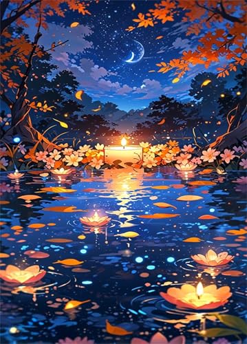 Puzzles für Erwachsene 70 Teile Himmelblumensee 20 x 15 cm Puzzle Erwachsene Klassische Puzzles Pädagogisches Spiel Impossible Herausforderung 70 Teile Puzzle von Jiian
