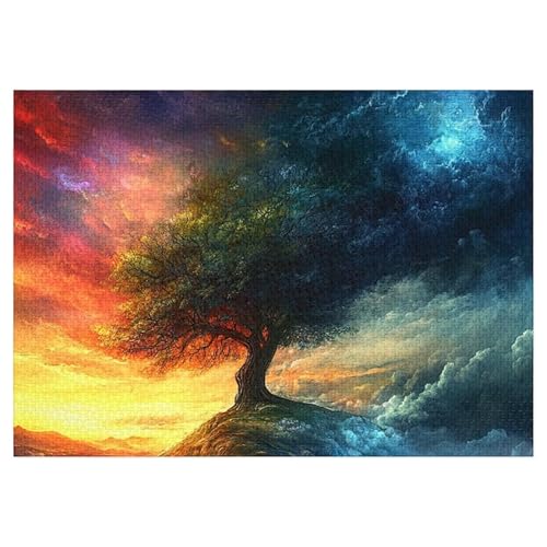 Puzzles für Erwachsene 70 Teile Landschaftsbaum 20 x 15 cm Puzzle Erwachsene Klassische Puzzles Pädagogisches Spiel Impossible Herausforderung 70 Teile Puzzle von Jiian