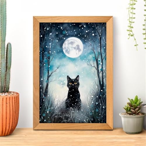 Puzzles für Erwachsene 70 Teile Mondkatze 20 x 15 cm Puzzle Erwachsene Klassische Puzzles Pädagogisches Spiel Impossible Herausforderung 70 Teile Puzzle von Jiian
