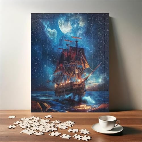 Puzzles für Erwachsene 70 Teile Mondsegelboot 20 x 15 cm Puzzle Erwachsene Klassische Puzzles Pädagogisches Spiel Impossible Herausforderung 70 Teile Puzzle von Jiian
