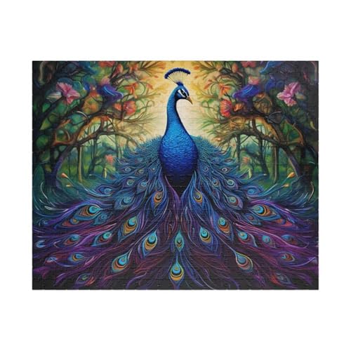 Puzzles für Erwachsene 70 Teile Pfauenblume 20 x 15 cm Puzzle Erwachsene Klassische Puzzles Pädagogisches Spiel Impossible Herausforderung 70 Teile Puzzle von Jiian