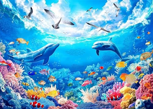 Puzzles für Erwachsene 70 Teile Tiere Delfine 20 x 15 cm Puzzle Erwachsene Klassische Puzzles Pädagogisches Spiel Impossible Herausforderung 70 Teile Puzzle Puzzles für Erwachsene 70 Teile Tiere Delfine 20 x 15 cm Puzzle Erwachsene Klassische Puzzles Pädagogisches Spiel Impossible Herausforderung 70 Teile Puzzle von Jiian