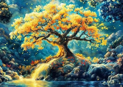 Puzzles für Erwachsene 70 Teile Traumbaum 20 x 15 cm Puzzle Erwachsene Klassische Puzzles Pädagogisches Spiel Impossible Herausforderung 70 Teile Puzzle von Jiian