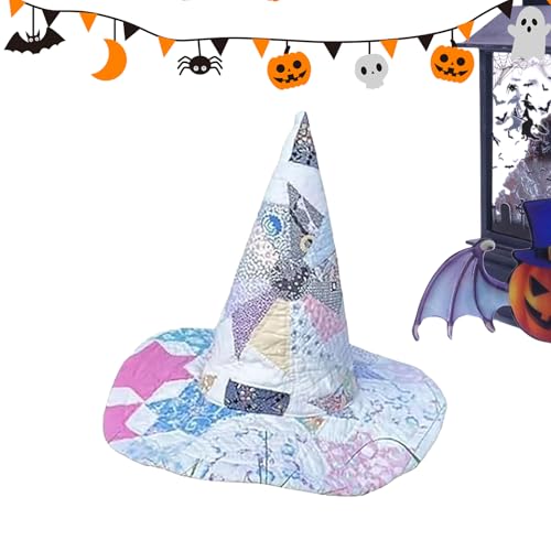 Jiimhte Hexenhut, Halloween, handgefertigt, gesteppt, Cosplay-Hut, Landschaftskostüm, ausgefallene Kopfbedeckung für Mädchen, Damen, Festival, Urlaub, Weihnachten, Cosplay, Events, Bühne, Karneval Jiimhte Hexenhut, Halloween, handgefertigt, gesteppt, Cosplay-Hut, Landschaftskostüm, ausgefallene Kopfbedeckung für Mädchen, Damen, Festival, Urlaub, Weihnachten, Cosplay, Events, Bühne, Karneval von Jiimhte