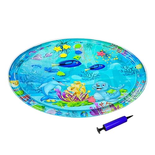 Jiimhte Katzen-Wasserspielmatte – Wasserspielmatte für Katzen – verdicktes aufblasbares Kühlkissen mit Luftpumpe, Kätzchen-Zubehör, Haustierzubehör für Hunde, Kinder, Sommer, Reisen Jiimhte Katzen-Wasserspielmatte – Wasserspielmatte für Katzen – verdicktes aufblasbares Kühlkissen mit Luftpumpe, Kätzchen-Zubehör, Haustierzubehör für Hunde, Kinder, Sommer, Reisen von Jiimhte