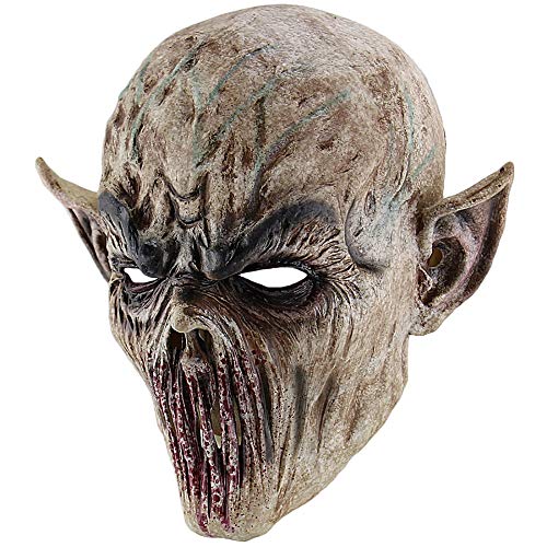 Jikoiuty Halloween Verdammt Gruselig Horror Maske Erwachsene Maske Latex KostüM Party Voll Kopf Cosplay Maske Maskerade Requisiten von Jikoiuty