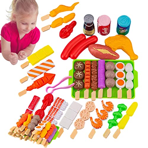 Jildouf BBQ Grill Spielzeug Essen - Fake-Food-Zubehör, Rollenspiel-Grillspielzeug-Set | Grillspiel mit Grillzubehör, interaktives Spielzeug für Kinder, Kochspielset, für Jungen und Mädchen Jildouf BBQ Grill Spielzeug Essen - Fake-Food-Zubehör, Rollenspiel-Grillspielzeug-Set | Grillspiel mit Grillzubehör, interaktives Spielzeug für Kinder, Kochspielset, für Jungen und Mädchen von Jildouf
