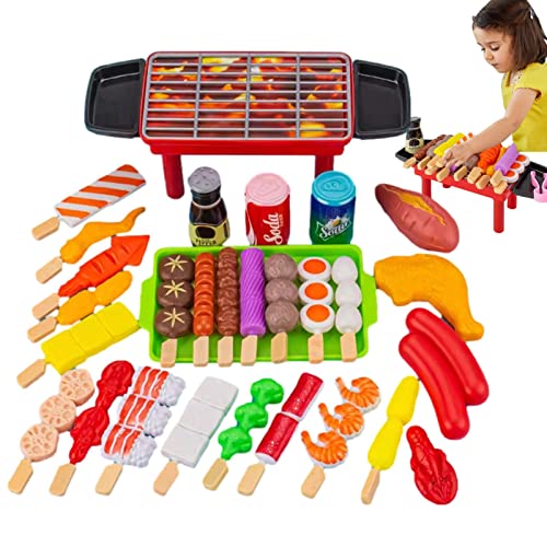Jildouf Kinder-Barbecue-Grillset - Gefälschtes Lebensmittelzubehör für Rollenspiel-Grillen - Campingspielzeug, interaktives Spielzeug für Kinder, Grillzubehör, für Jungen und Mädchen Jildouf Kinder-Barbecue-Grillset - Gefälschtes Lebensmittelzubehör für Rollenspiel-Grillen - Campingspielzeug, interaktives Spielzeug für Kinder, Grillzubehör, für Jungen und Mädchen von Jildouf