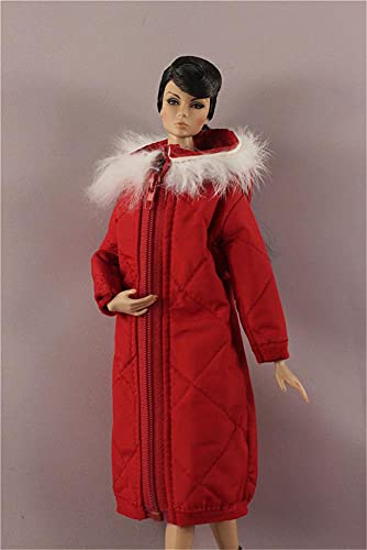 Jilibaba Doll Clothes Coat Winter Outfits Costume Accessories for 1/6 Body Joint Doll 30cm 11 inch America Doll Kids Toys Gift C von Jilibaba