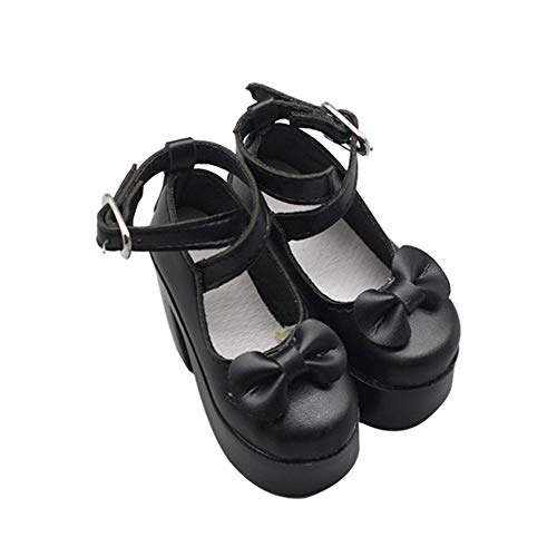 Jilibaba Doll Shoes High-Heeled Shoes with Bow Clothes Accessories Gift Kids Toy for 60cm 1/3 BJD Doll Black Jilibaba Doll Shoes High-Heeled Shoes with Bow Clothes Accessories Gift Kids Toy for 60cm 1/3 BJD Doll Black von Jilibaba