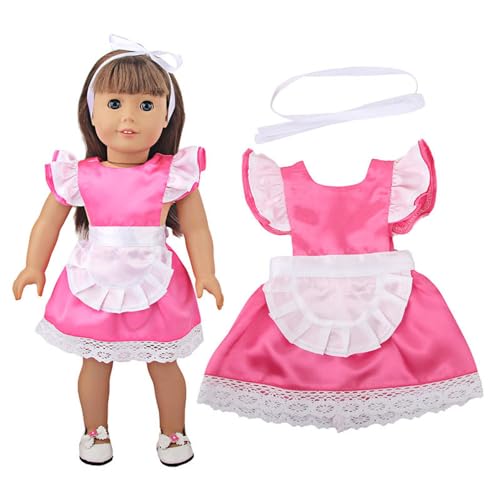 Jilibaba Puppenkleidung, Dienstmädchenkleid, lässige Outfits, Kostümzubehör für 46 cm große American Girl Puppen (1 Stück) - (#2) von Jilibaba