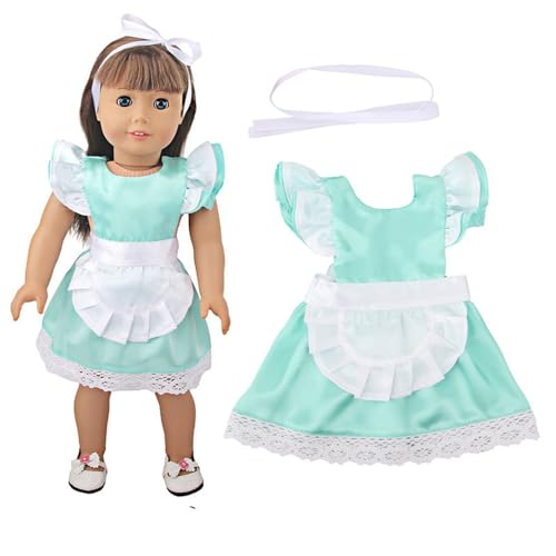 Jilibaba Puppenkleidung, Dienstmädchenkleid, lässige Outfits, Kostümzubehör für 46 cm große American Girl Puppen (1 Stück) - (#6) von Jilibaba